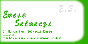 emese selmeczi business card